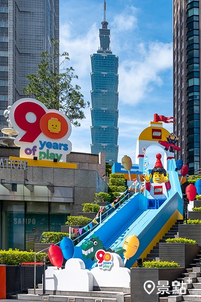 2層樓高溜滑梯拍照打卡點。 2層樓高溜滑梯拍照打卡點。