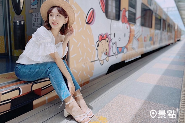 「環島之星Hello Kitty繽紛列車」列車上每季都有不同的DIY體驗活動。