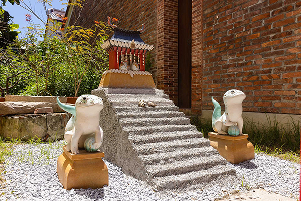 蛙港神社。(圖/彰化走讀藝術節) 蛙港神社。(圖/彰化走讀藝術節)