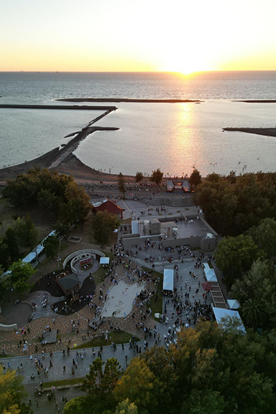 三條崙海水浴場活動現場。 三條崙海水浴場活動現場。