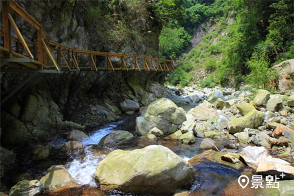 蝴蝶谷木棧橋。(圖／東勢林管處)