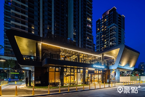 星巴克新竹關埔門市。 星巴克新竹關埔門市。