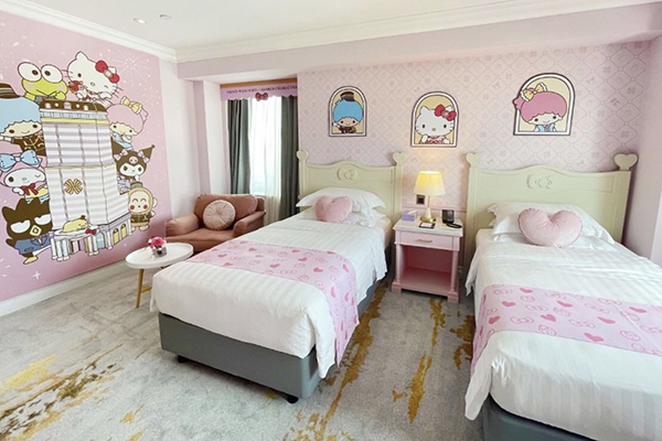 三麗鷗人氣明星 漢來童話飯店 家庭套房。