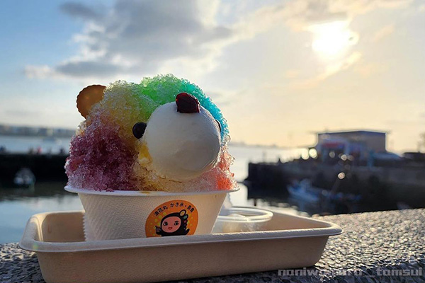 浪花丸かき氷•淡水分号店小熊日式挫冰。(圖/浪花丸かき氷•淡水分号店) 浪花丸かき氷•淡水分号店小熊日式挫冰。(圖/浪花丸かき氷•淡水分号店)