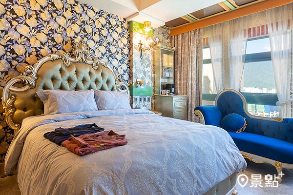 水上明月海景渡假旅店每間房間設計、擺設風格都不同。