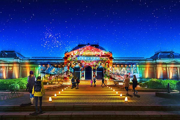 12月10日至12月25日在京都國立博物館的NAKED GARDEN ONE KYOTO。