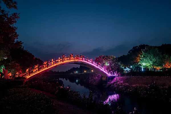 2022慈湖火舞光影季位於慈湖紀念雕塑公園