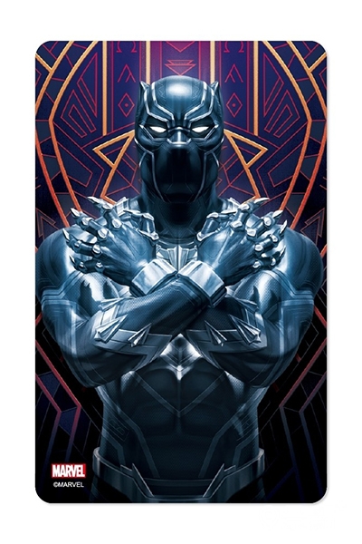 漫威黑豹造型一卡通,售價100元。 漫威黑豹造型一卡通,售價100元。