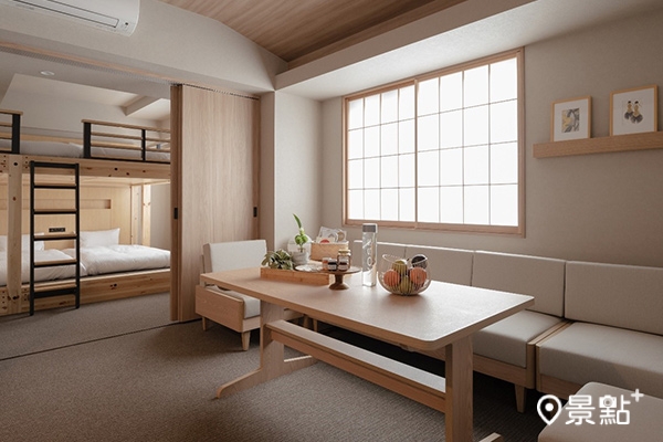 兩房式公寓房,房型「Family Suites」。 兩房式公寓房,房型「Family Suites」。