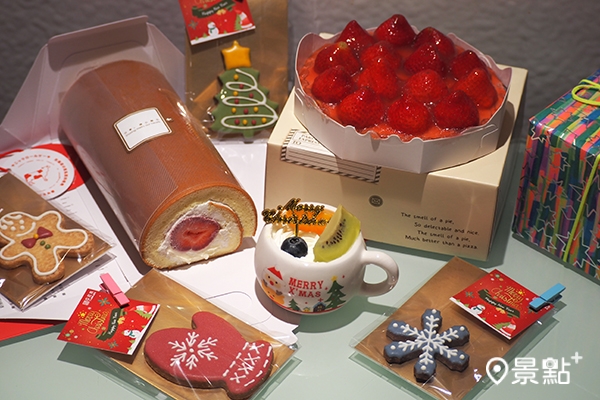 亞尼克推出多款聖誕系點心，另有8款草莓甜點大賞。（圖／景點+ 張盈盈）